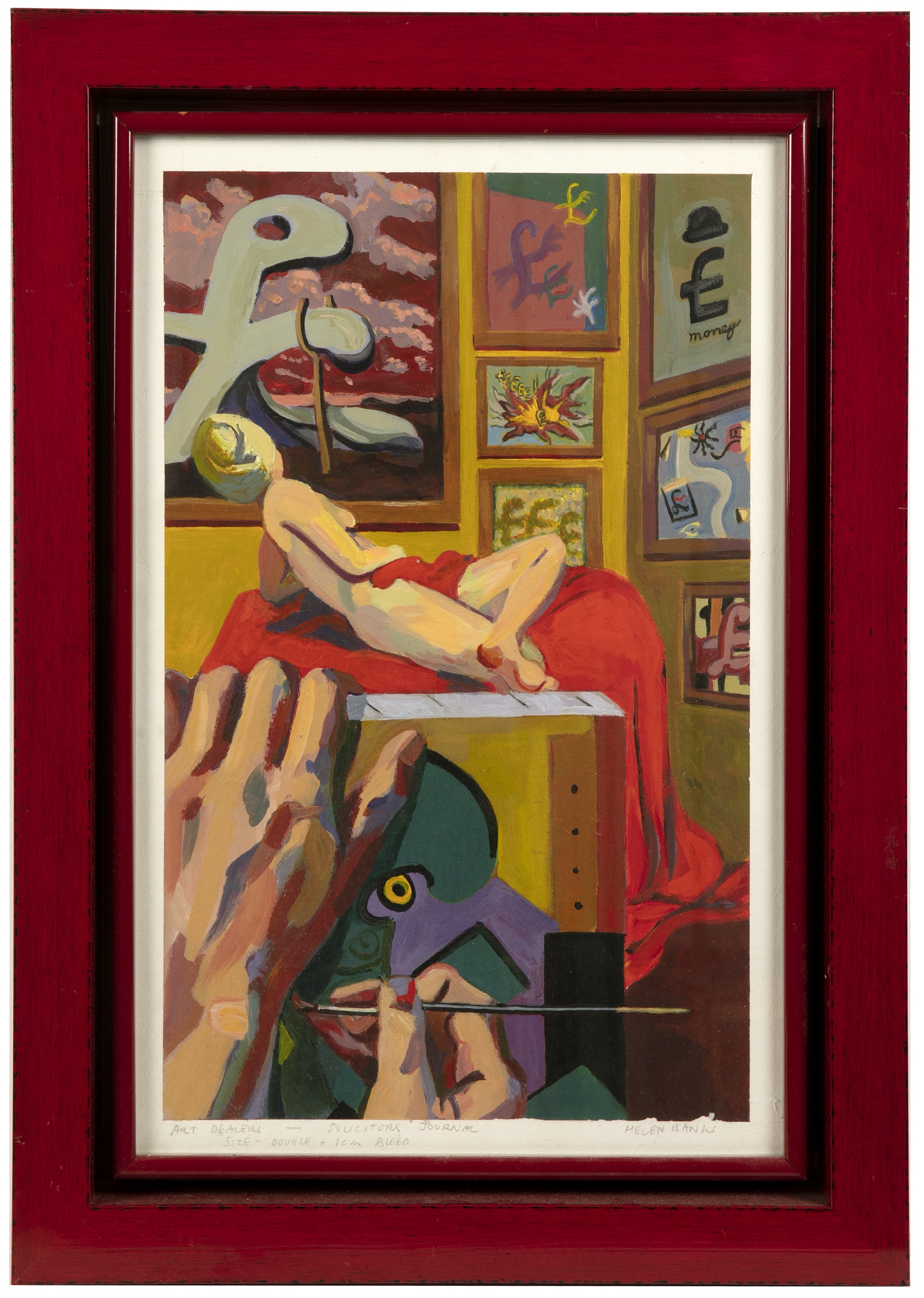 Helen Banks | Portrait of a female life model | MutualArt