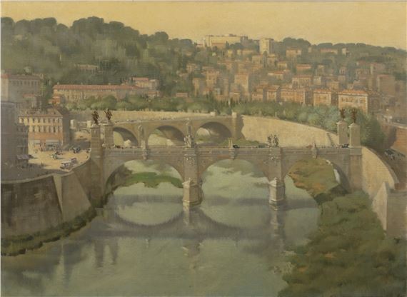 View of the Tiber from Castel Sant'Angelo by Laurence Henry Forster Irving
