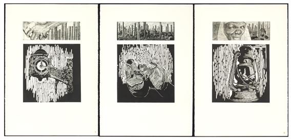 Bambo Sibiya | WHAT DEFINES US IS HOW WE RISE AFTER FALLING, triptych ...