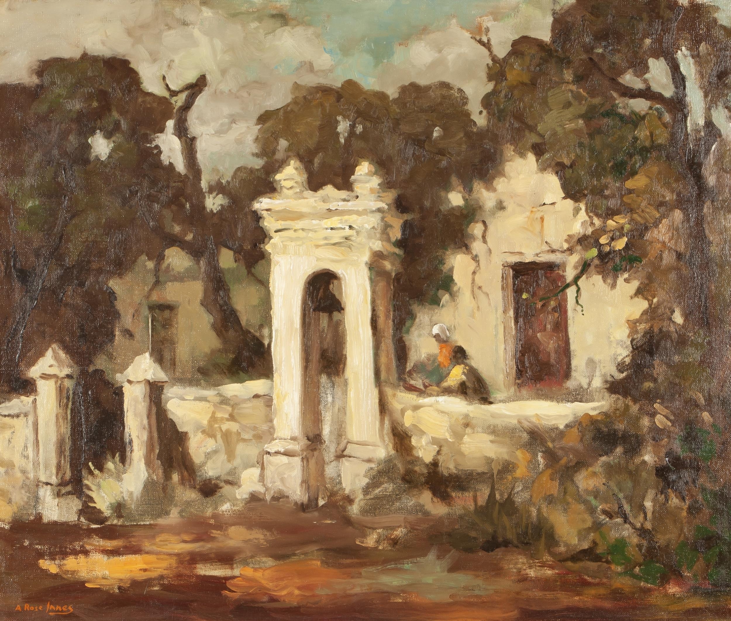 Alexander Rose-Innes | COLONIAL HOMESTEAD WITH TREES | MutualArt