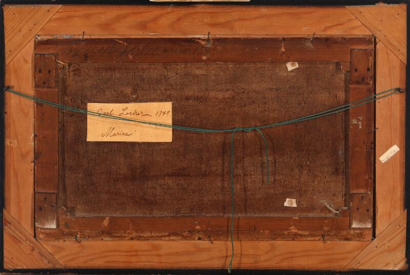 Carl Ludvig Thilson Locher | Seascape with a Danish frigate off a North ...