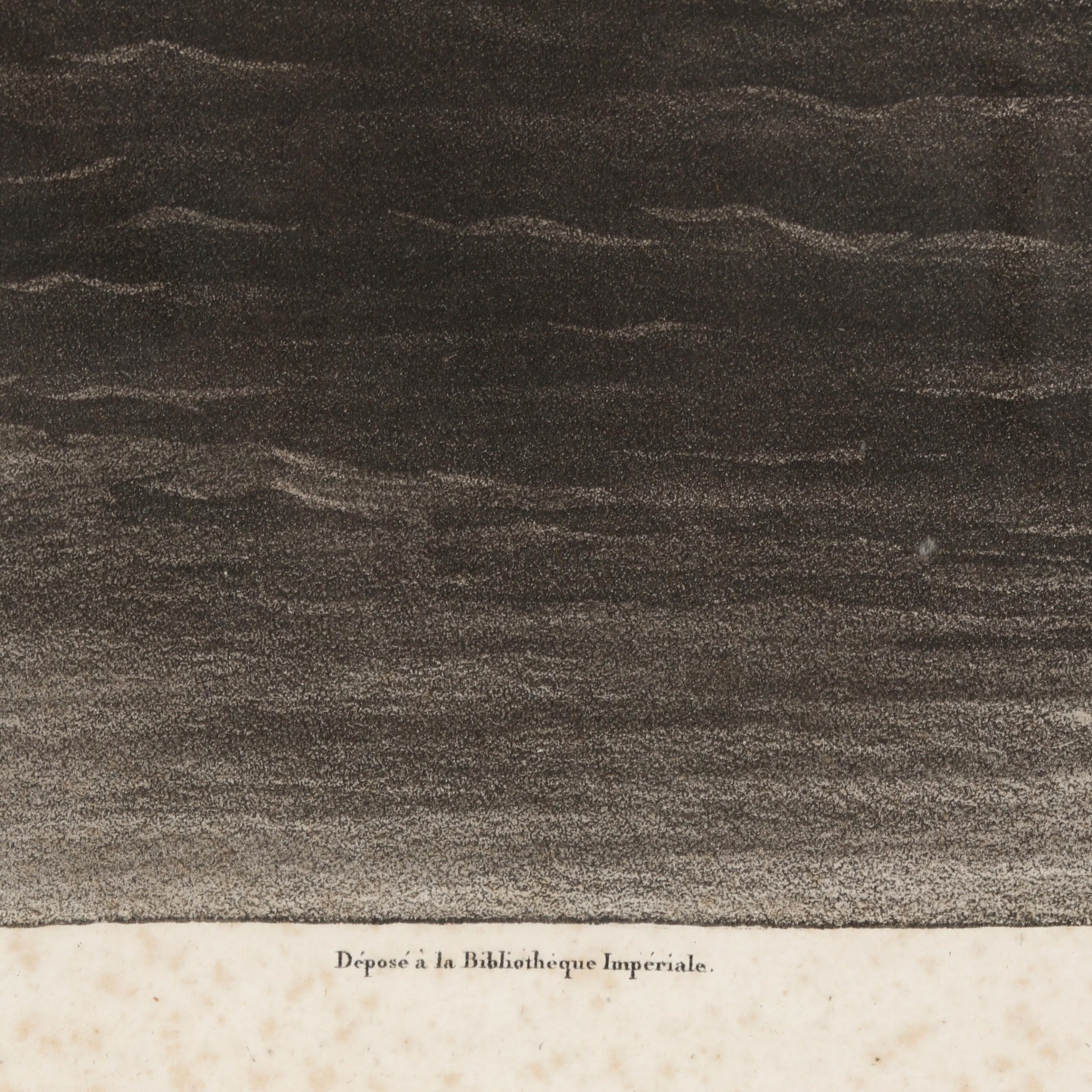 Artwork by François Aubertin, La Barque d'Isabey, Made of Copperplate engraving