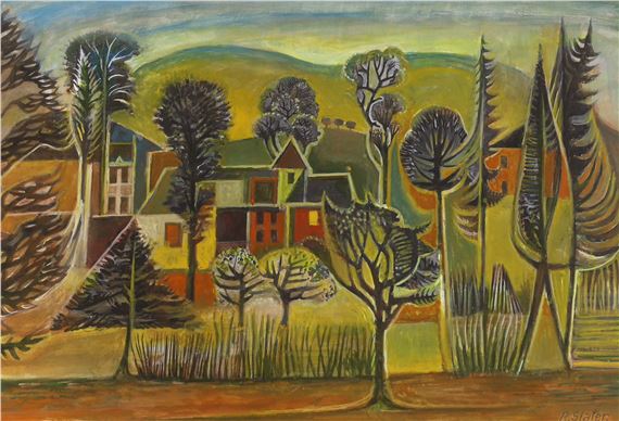 Richard Slater | The Edge of the Village (2017) | MutualArt