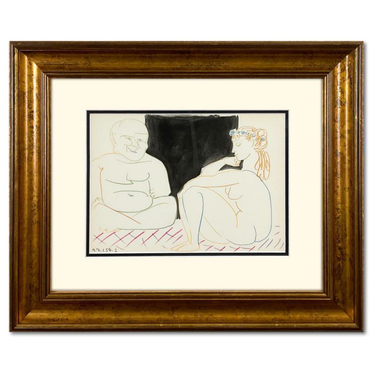 Artwork by Pablo Picasso, Human Comedy (27.1.54.I), Made of lithograph on paper