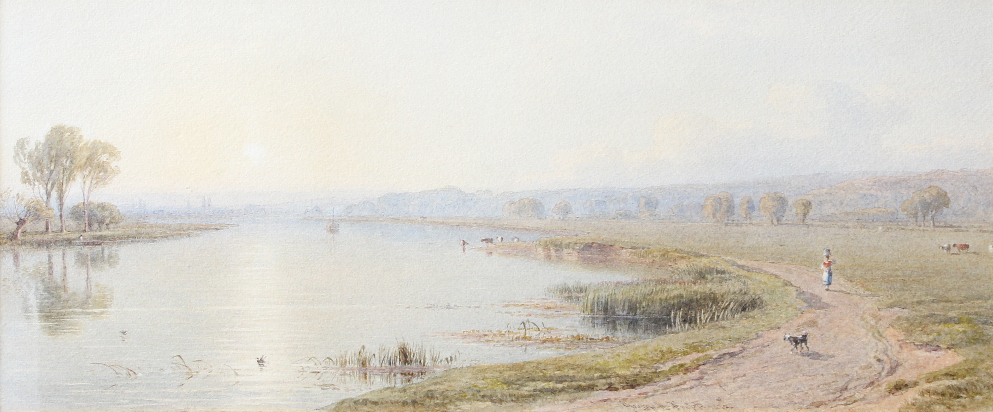 George Arthur Fripp | The Thames at Reading | MutualArt