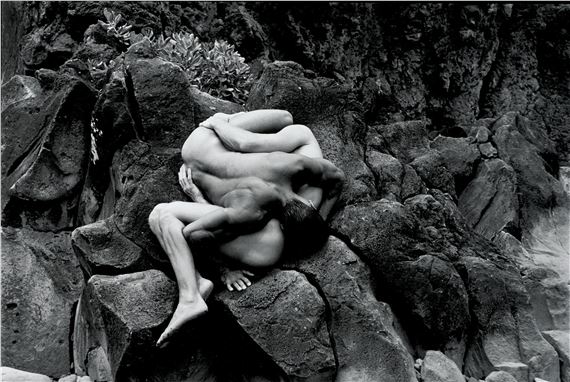 Untitled (Two Nudes on Rocks) by Tom Bianchi, 1990