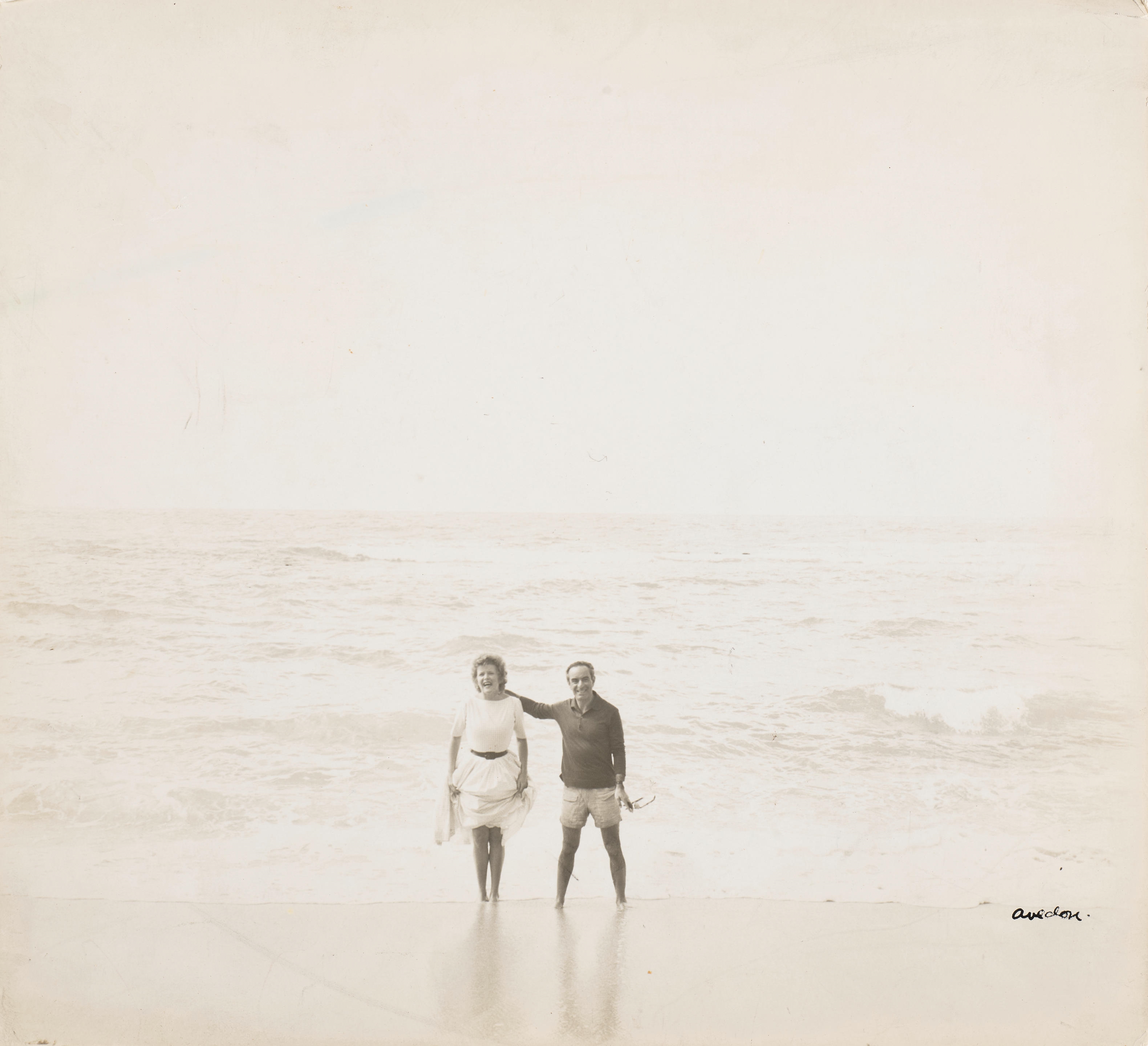 Artwork by Richard Avedon, René Robert Bouché and Denise Lawson-Johnston on the Beach, Made of gelatin silver print