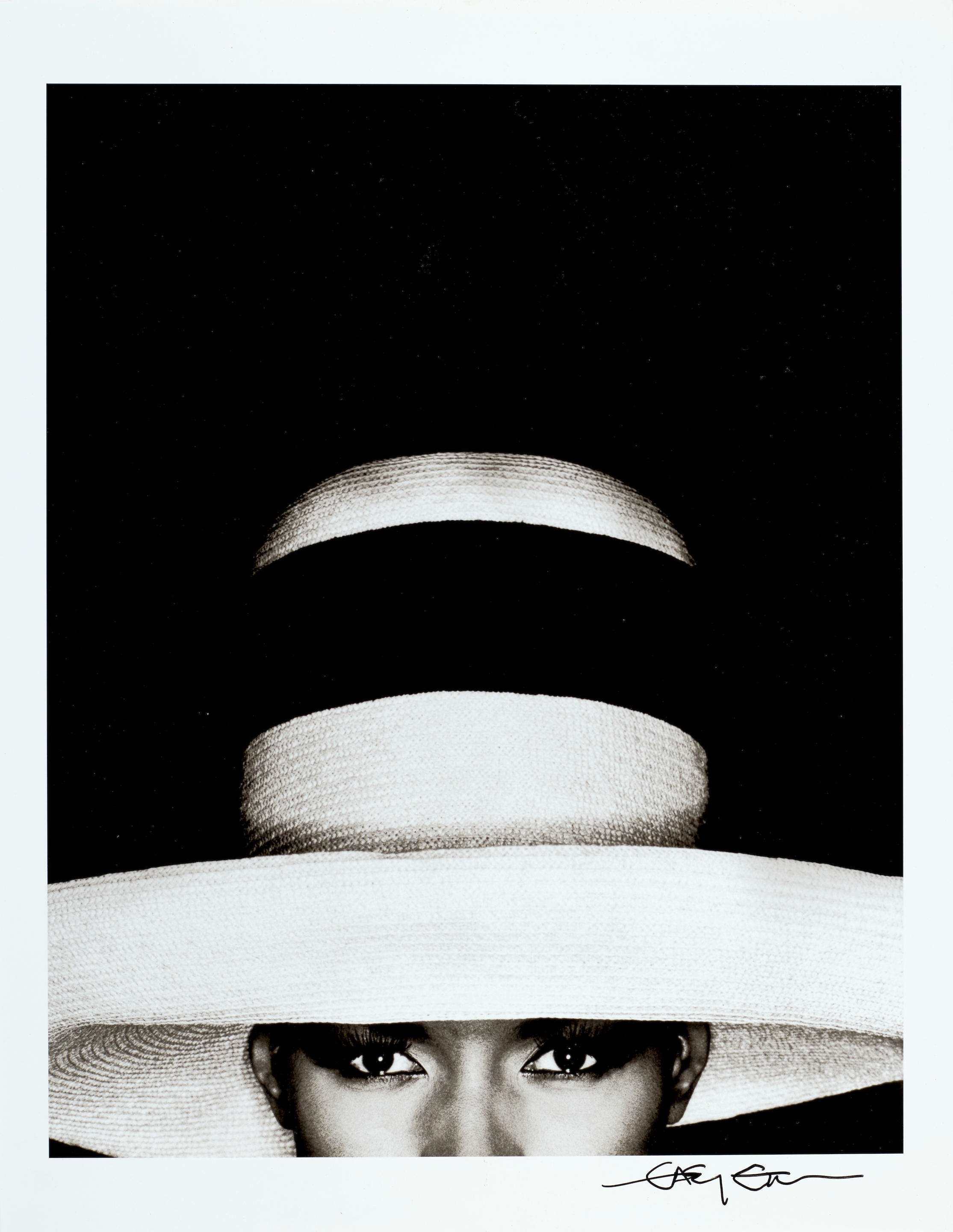 Artwork by Greg Gorman, Grace Jones in Hat, Los Angeles, Made of gelatin silver print