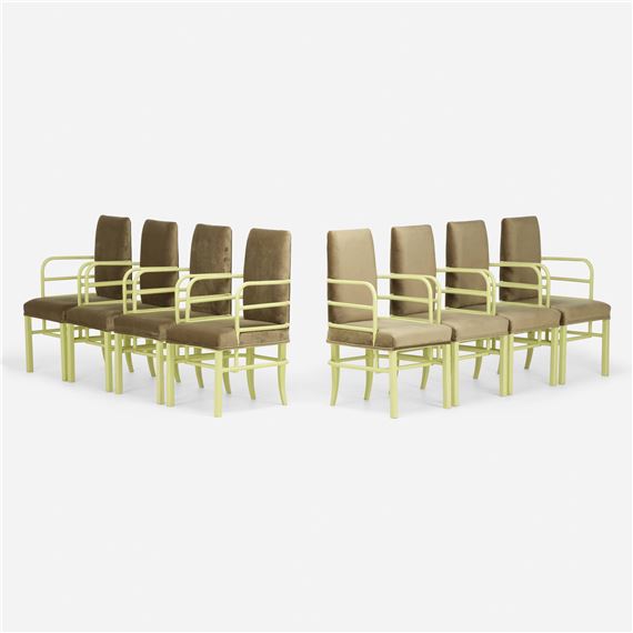 Armchairs, set of eight by Kem Weber, 20th century