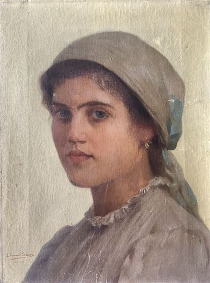 Portrait de femme by Edouard Alexandre Sain