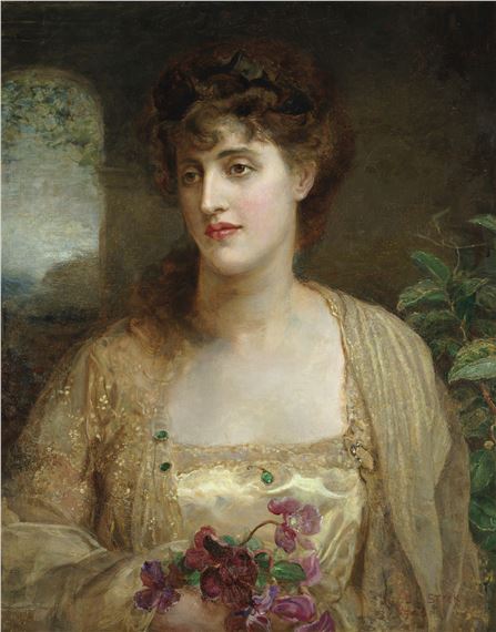 Portrait of Hon. Mrs George Leveson-Gower by Henry John Stock, 1906