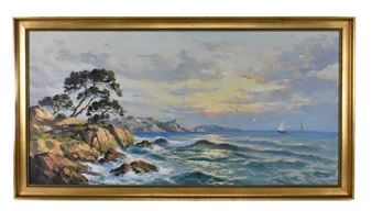 Sea Coast with Sailboats - Marc Froll