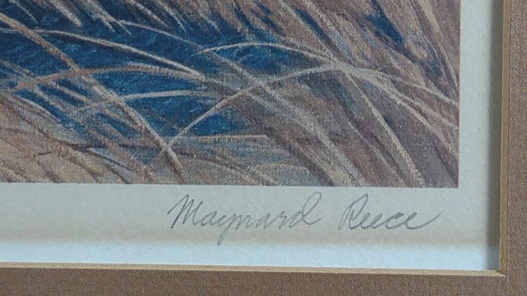 Maynard Reece | Maynard Reece Signed Dark Sky-Mallards Duck Print ...