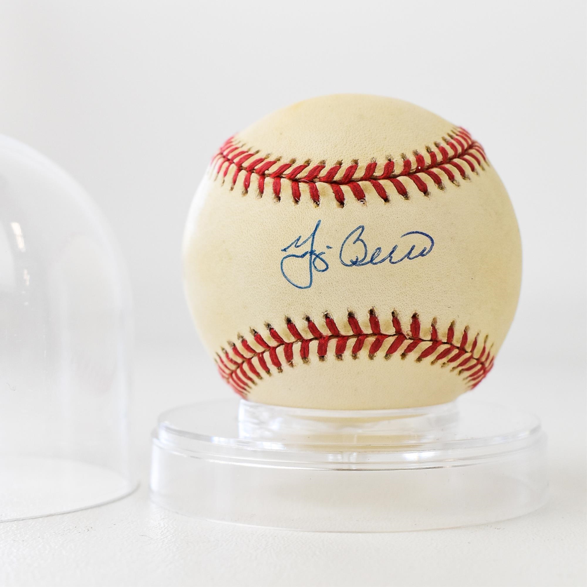 Lot - Yogi Berra Autographed Baseball, PSA/DNA