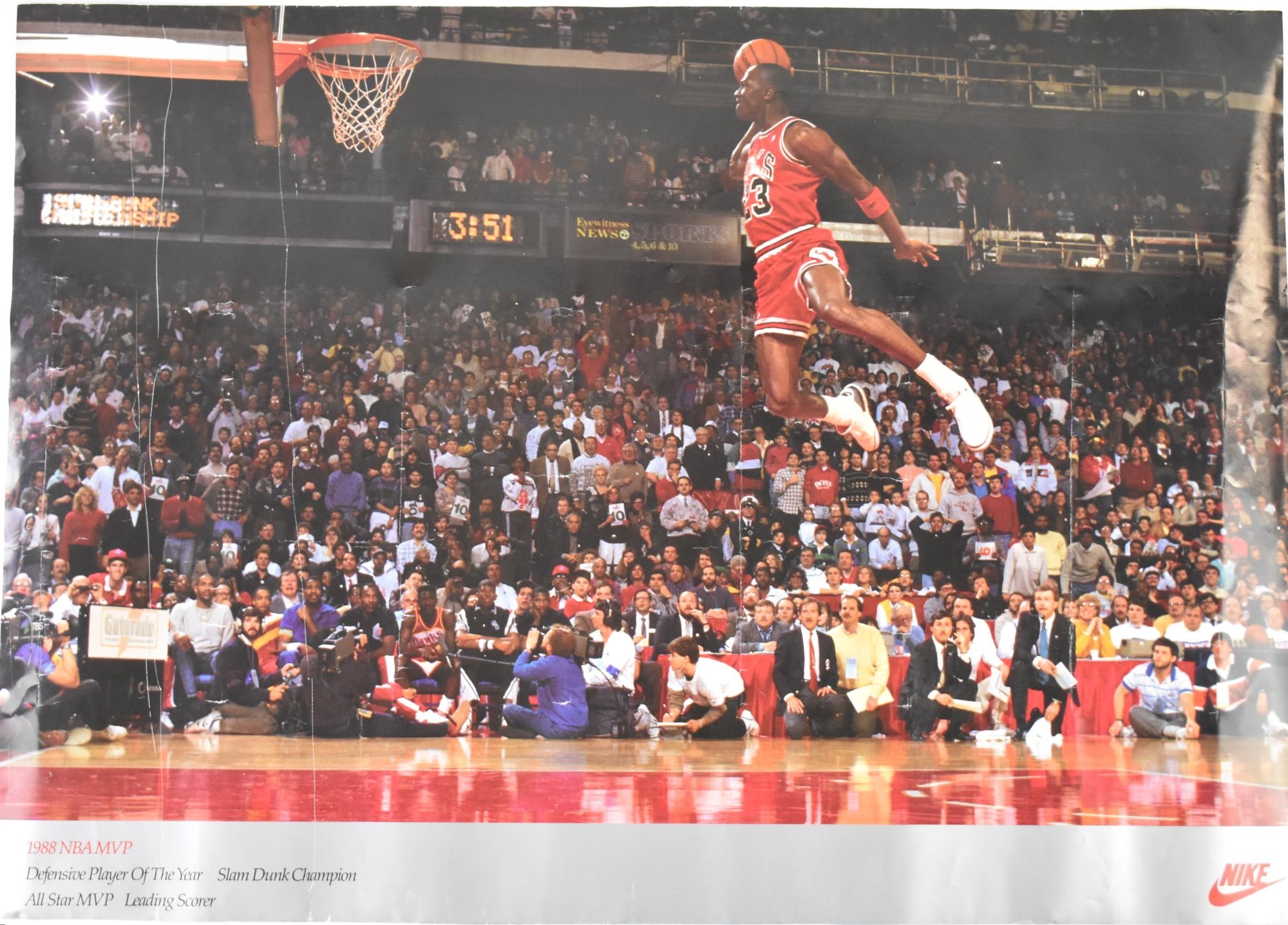 Michael Jordan Dunk Contest Poster