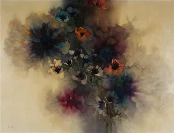 Abstract Flowers by Florence Hasenflug