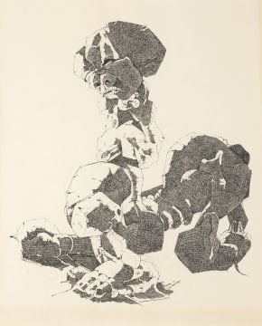 Leonard Tshehla Mohapi Matsoso | Figures in Landscape (1971) | MutualArt