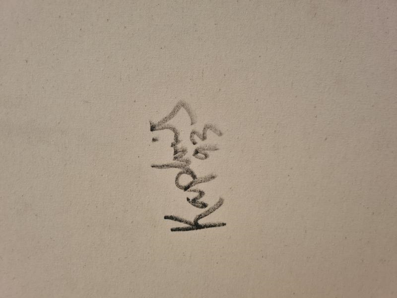 Artwork by Jane Kaplowitz, The poet bringing an image to life cocteau with Leo Coleman and a model, Made of Acrylic on canvas