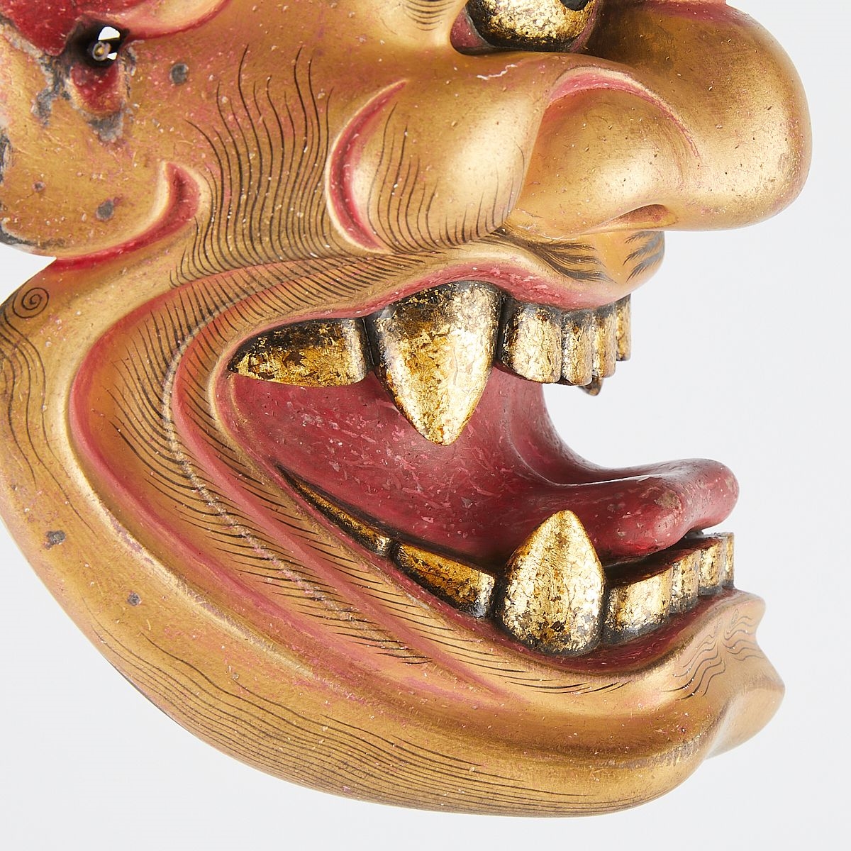 Bidou Yamaguchi | Noh mask depicting Shishiguchi | MutualArt