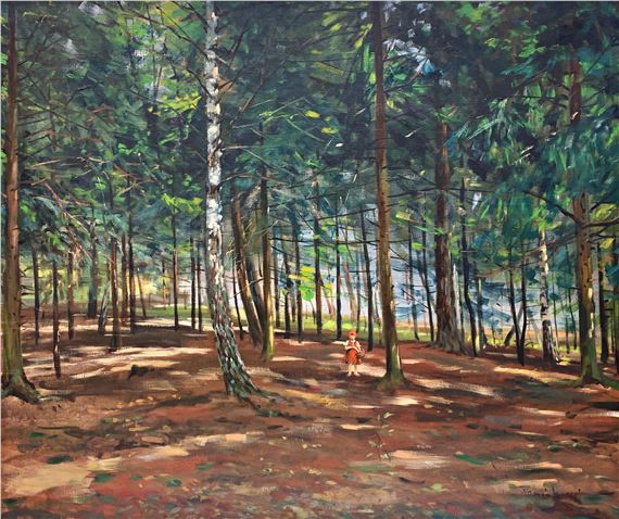 ČERVENÁ KARKULA V LESE - XL FORMÁT by Ferdinand Hanuš Hérink, 1994