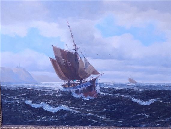 Fritz Haack Fritz Haack(1900?) Rückkehrende Fischkutter (1900