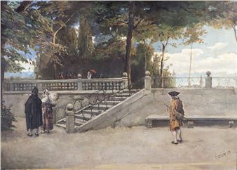 “Escena en el parque” - Manuel Dominguez Meunier