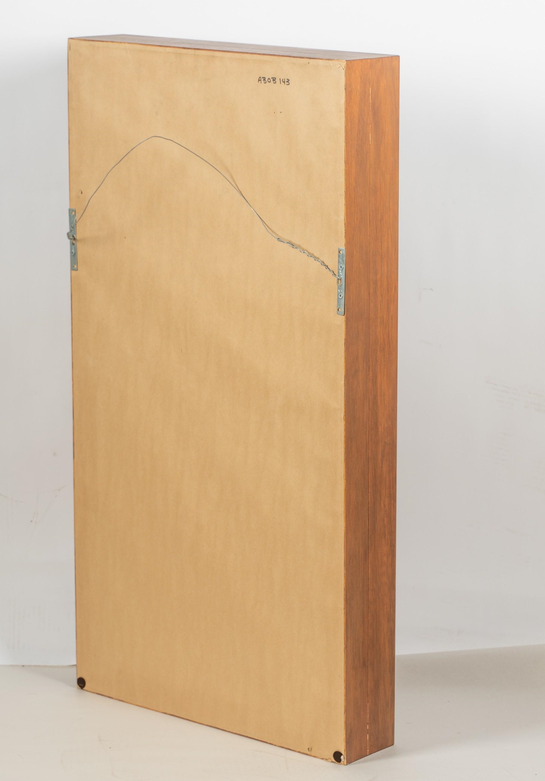 Artwork by Alec Mingelmanganu, Wandjina Figure, Made of earth pigments on eucalyptus bark