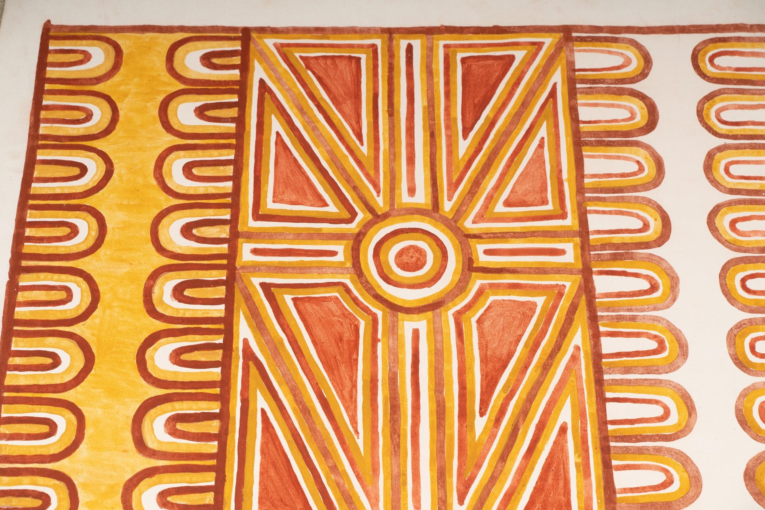 Artwork by Ronnie Dayn'kuli Gurrawurra, Oysters at Gariyak, Made of acrylic on canvas