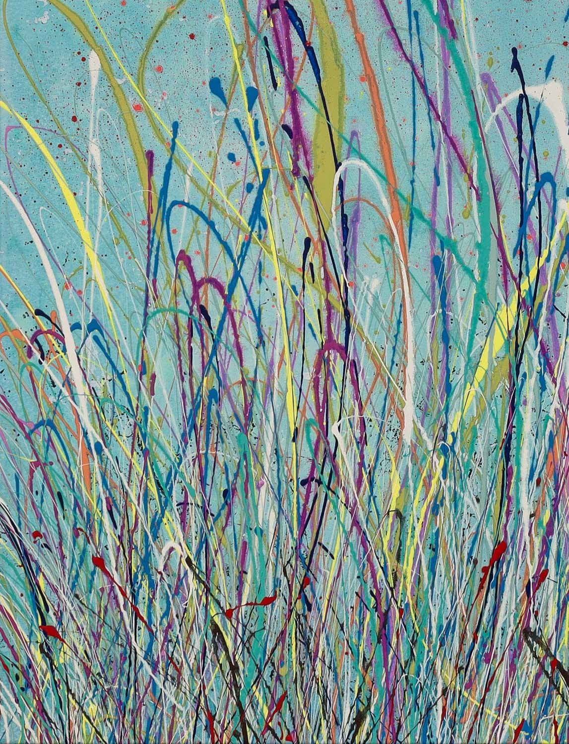 Artwork by Max Milan, Wild Grass, Made of Synthetic polymer paint on canvas