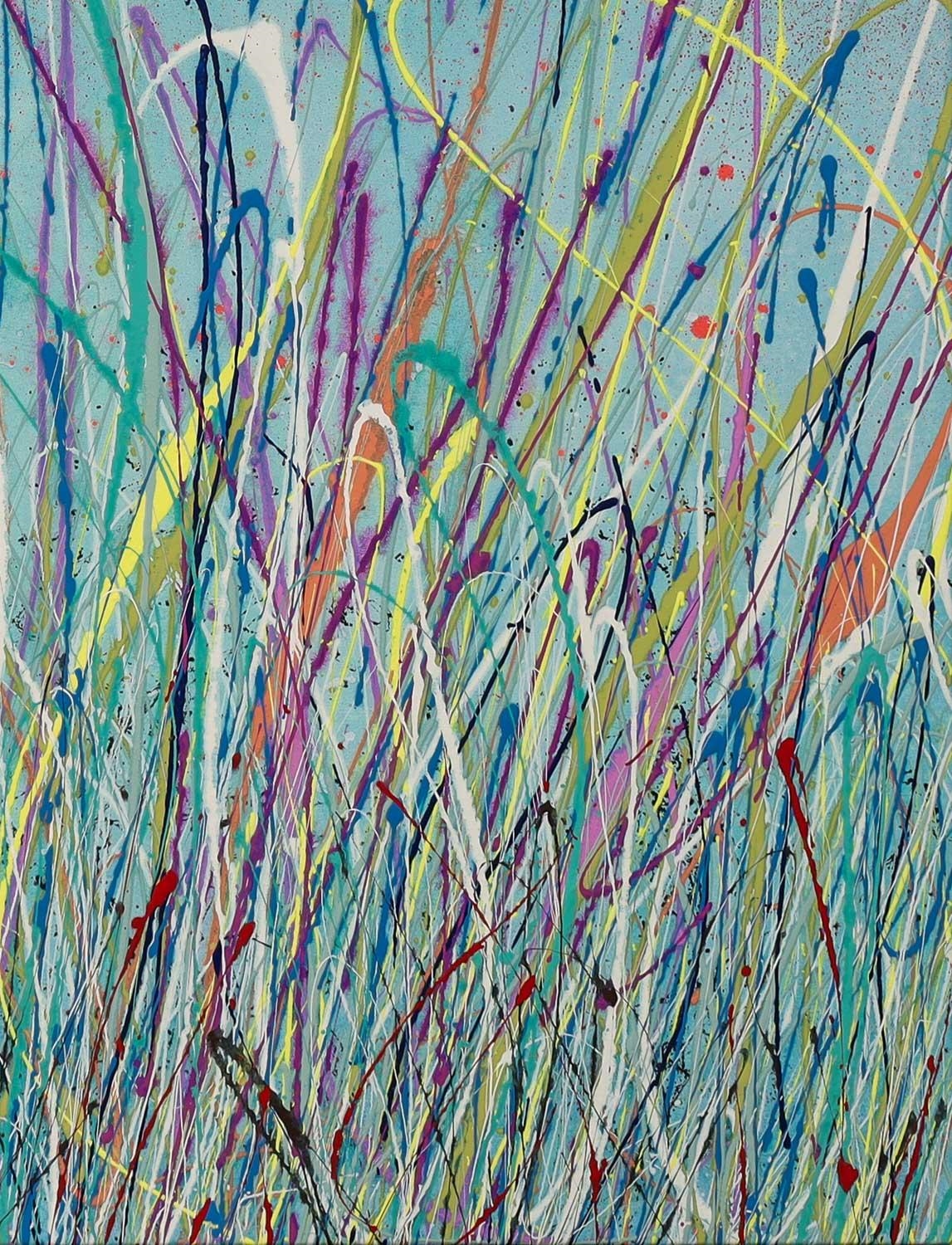 Artwork by Max Milan, Wild Grass, Made of Synthetic polymer paint on canvas