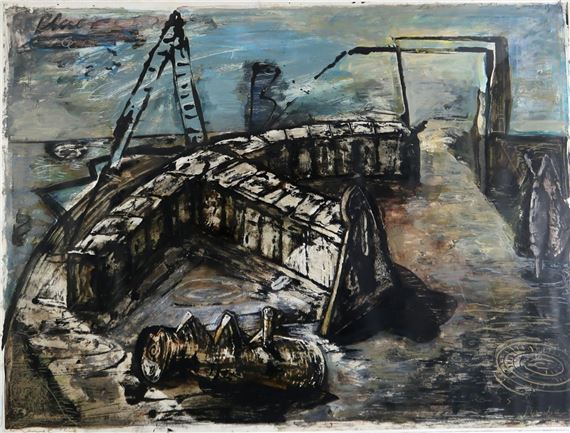 REMAINING DYKE by Lennox Dunbar, dated 1988