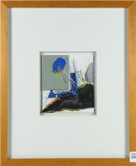 Mixed media abstract collage - Josephine Delingray