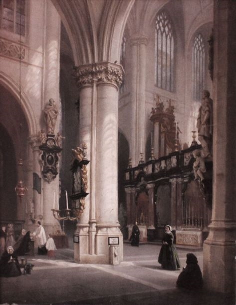 Hippolyte Victor Valentin Sébron | Interior of the Church of Saint ...