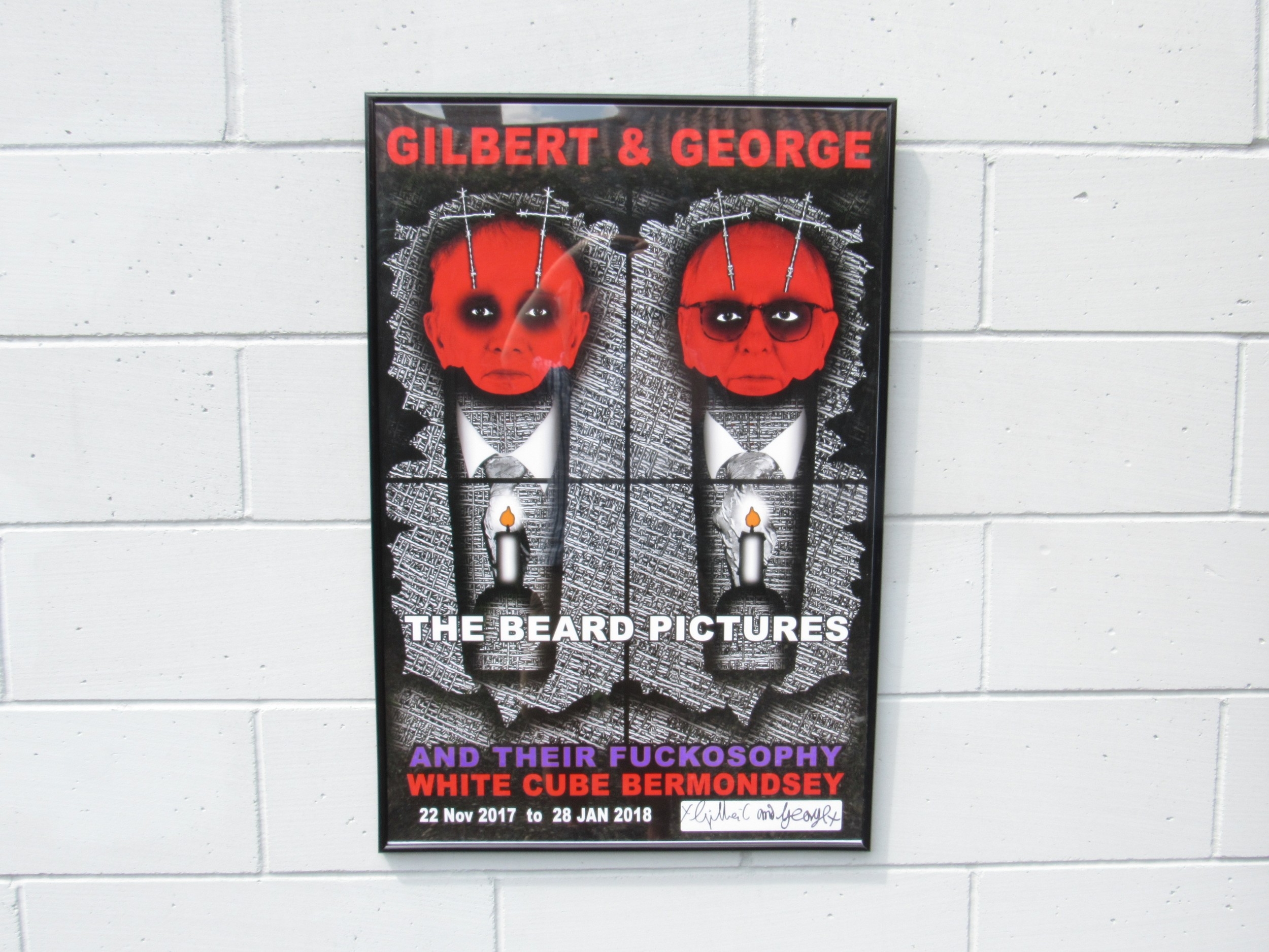 The Beard pictures by Gilbert & George, 2017