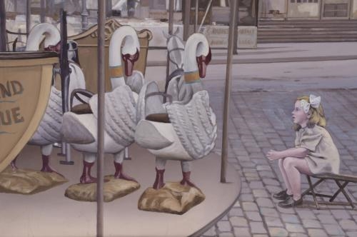 Artwork by Juan Luis Jardi, "CIRQUE LAMBERT", 2008, Made of oil on canvas