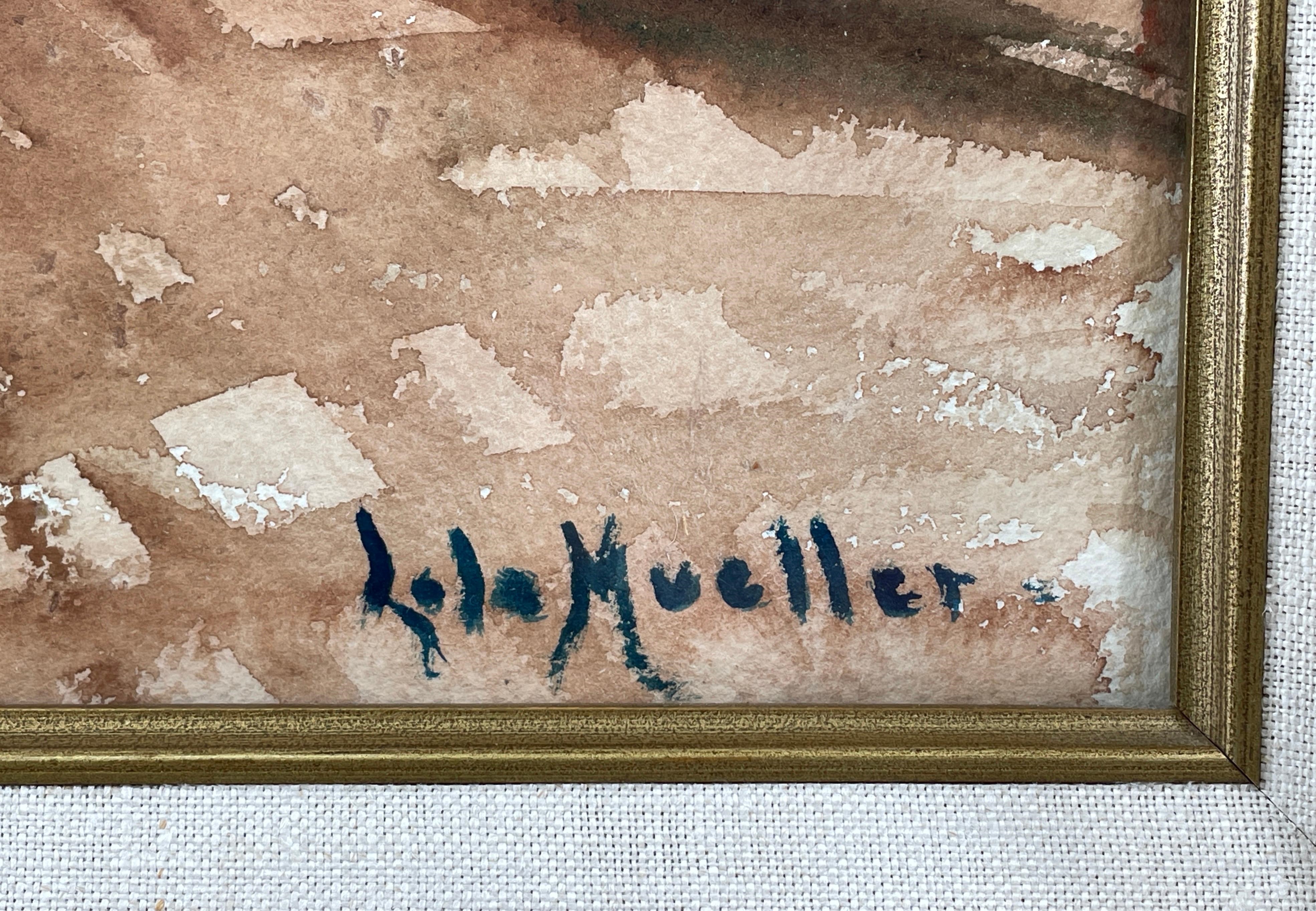 Artwork by Lola Vivian Pace Mueller, Floral Still Life, Made of Watercolor on Paper