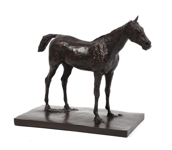 A composition reproduction of a Horse Standing by Edgar Degas