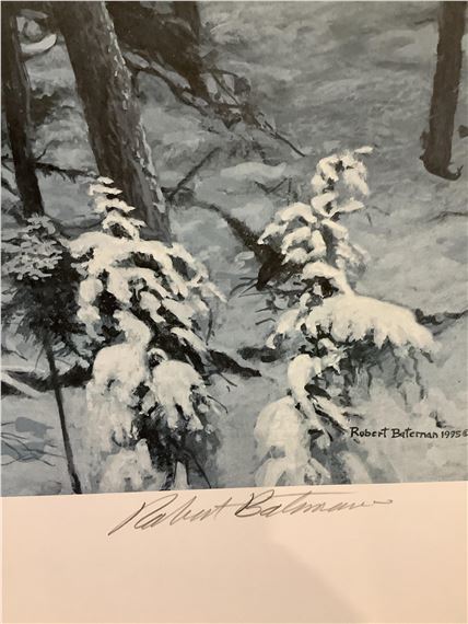 Robert McLellan Bateman | Descending Shadows-Timber Wolves | MutualArt