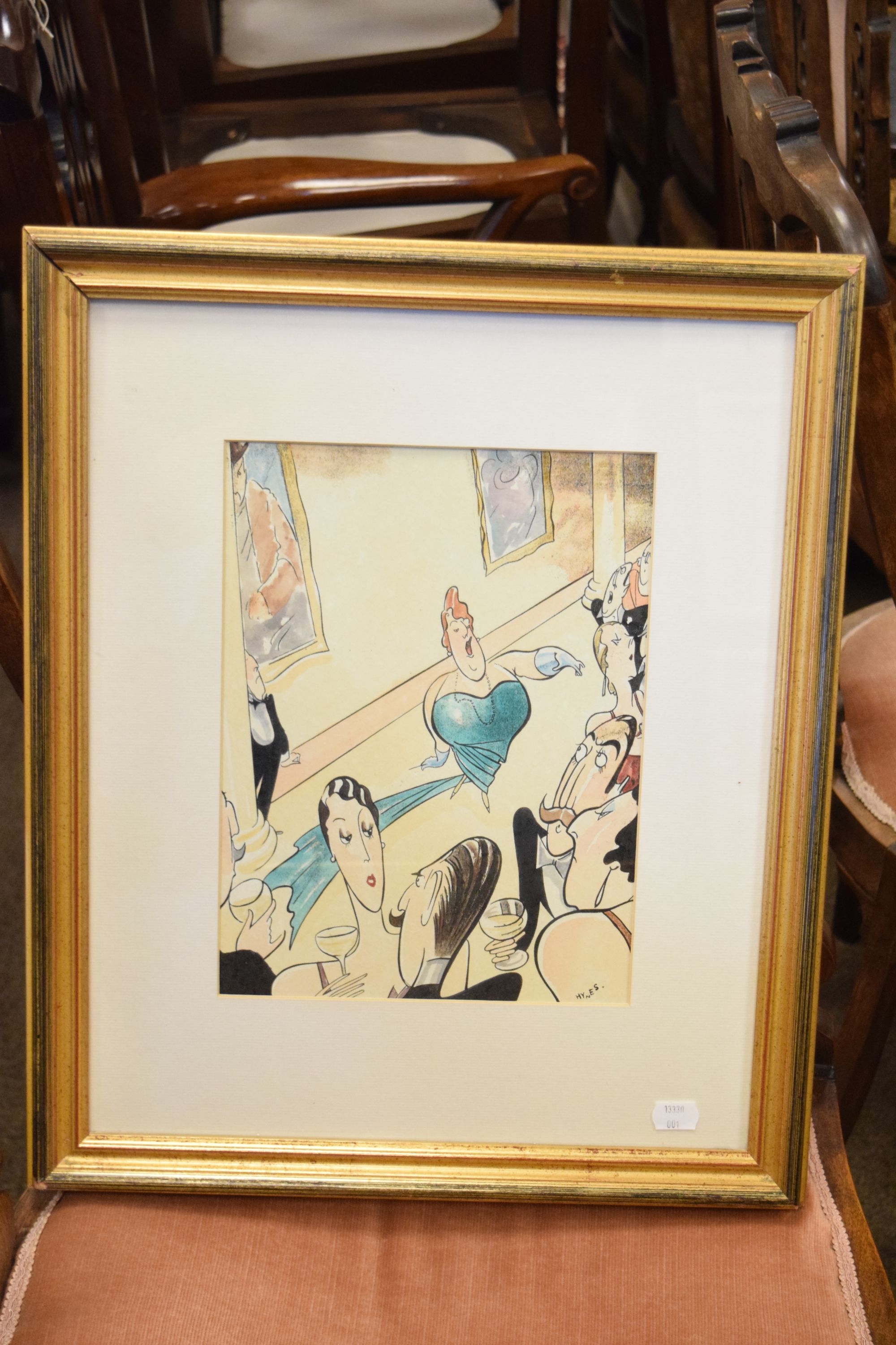 Artwork by Edward Sylvester Hynes, 'The Fat Lady Sings', Made of Watercolour