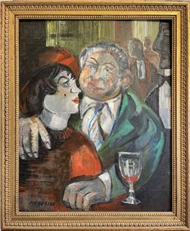 Couple au bar - Robert Meredieu