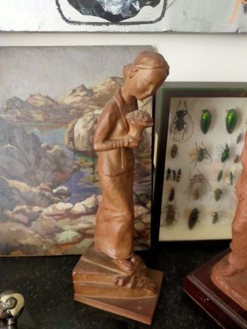 Artwork by Bruno Retaux, Scène de marché, Made of Oil on panel