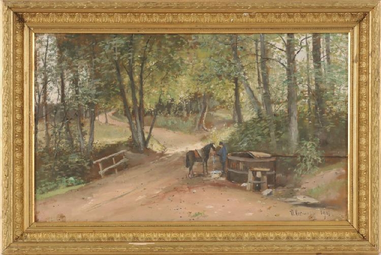 Olof Hermelin | Vattningsstället (1901) | MutualArt