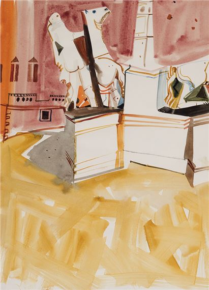 Watching at the Palace by Kenneth Lochhead