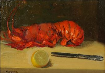 Still Life with Lobster and Lemon - Bernice Huggard