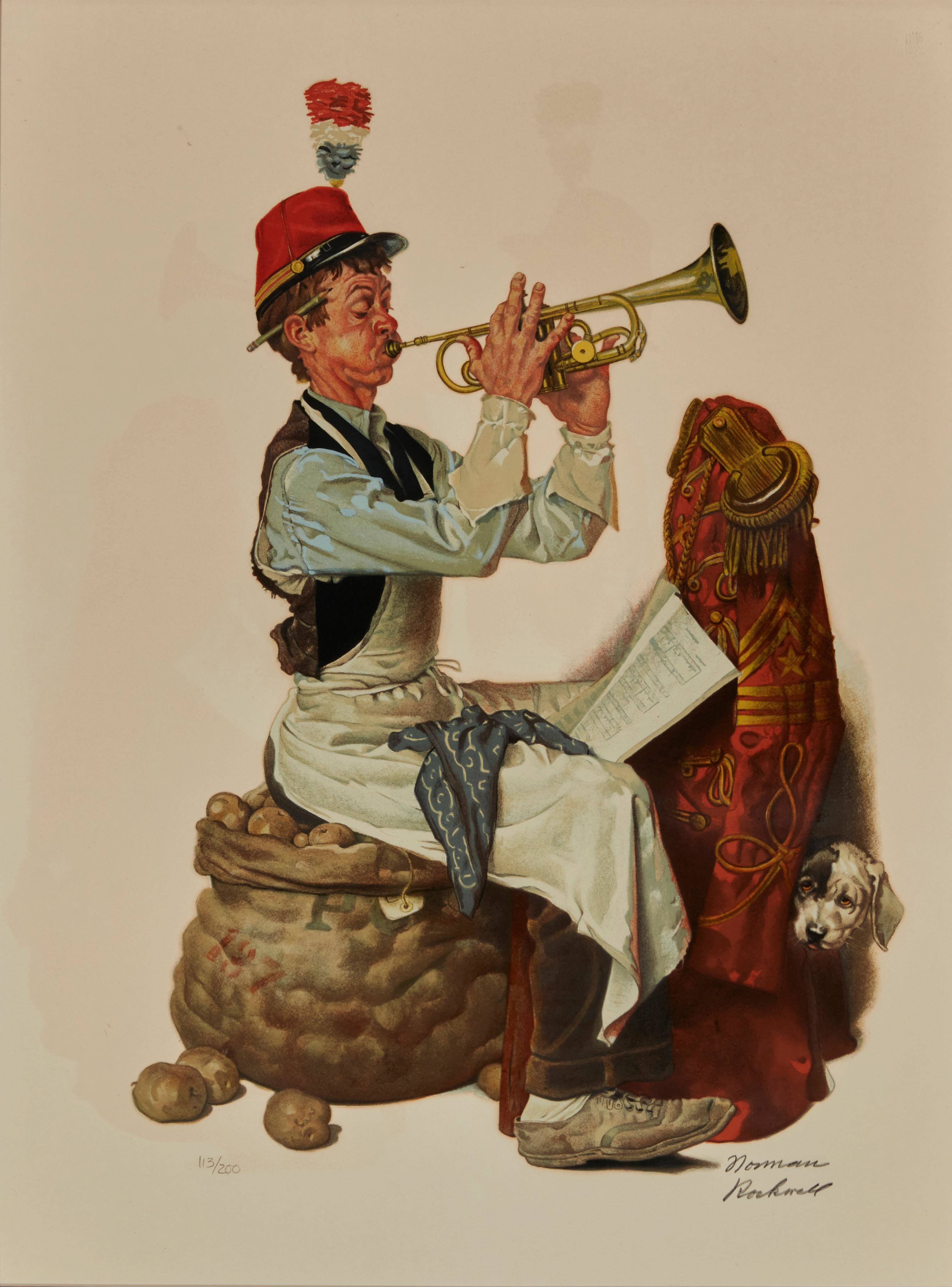 "Trumpeter," by Norman Rockwell, 1975