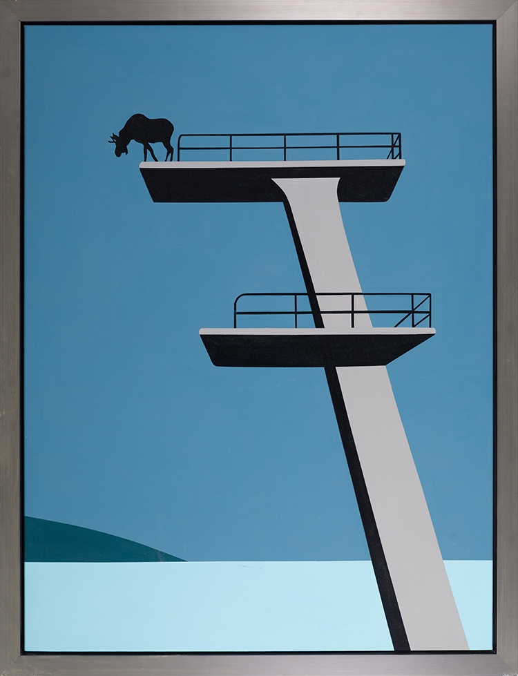 Artwork by Charles Pachter, Brink, Made of acrylic on canvas