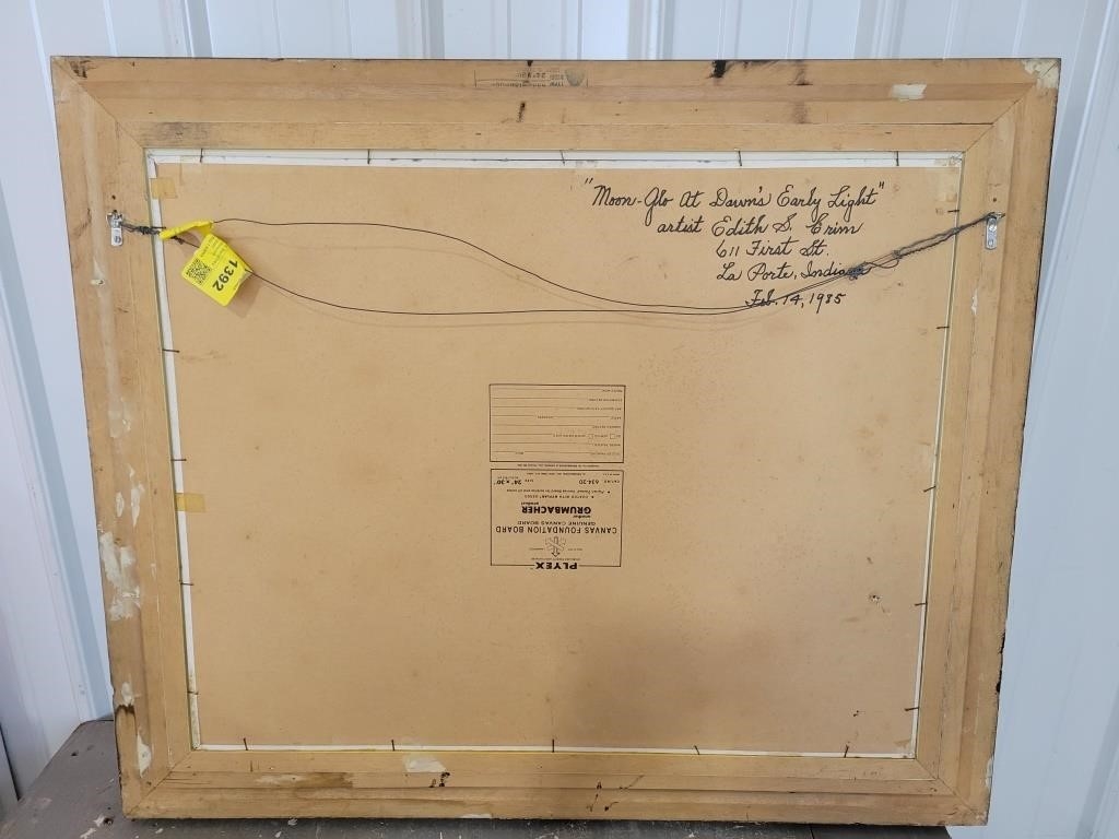 Artwork by Edith Crum, Moon-Glo At Dawn's Early Light