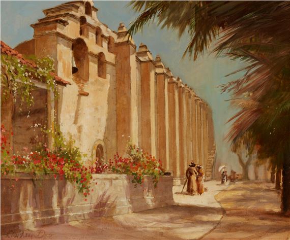 San Gabriel mission by Clarkson Dye