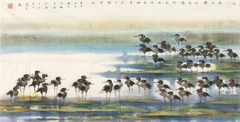 Waterfowl play - Fang Eqin