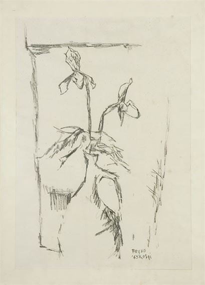 Vase with flower by Bruno Rosai, 1963